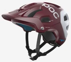 POC Tectal Race Spin Mountainbike-Helm - Propylene Red/Hydrogen White Matt