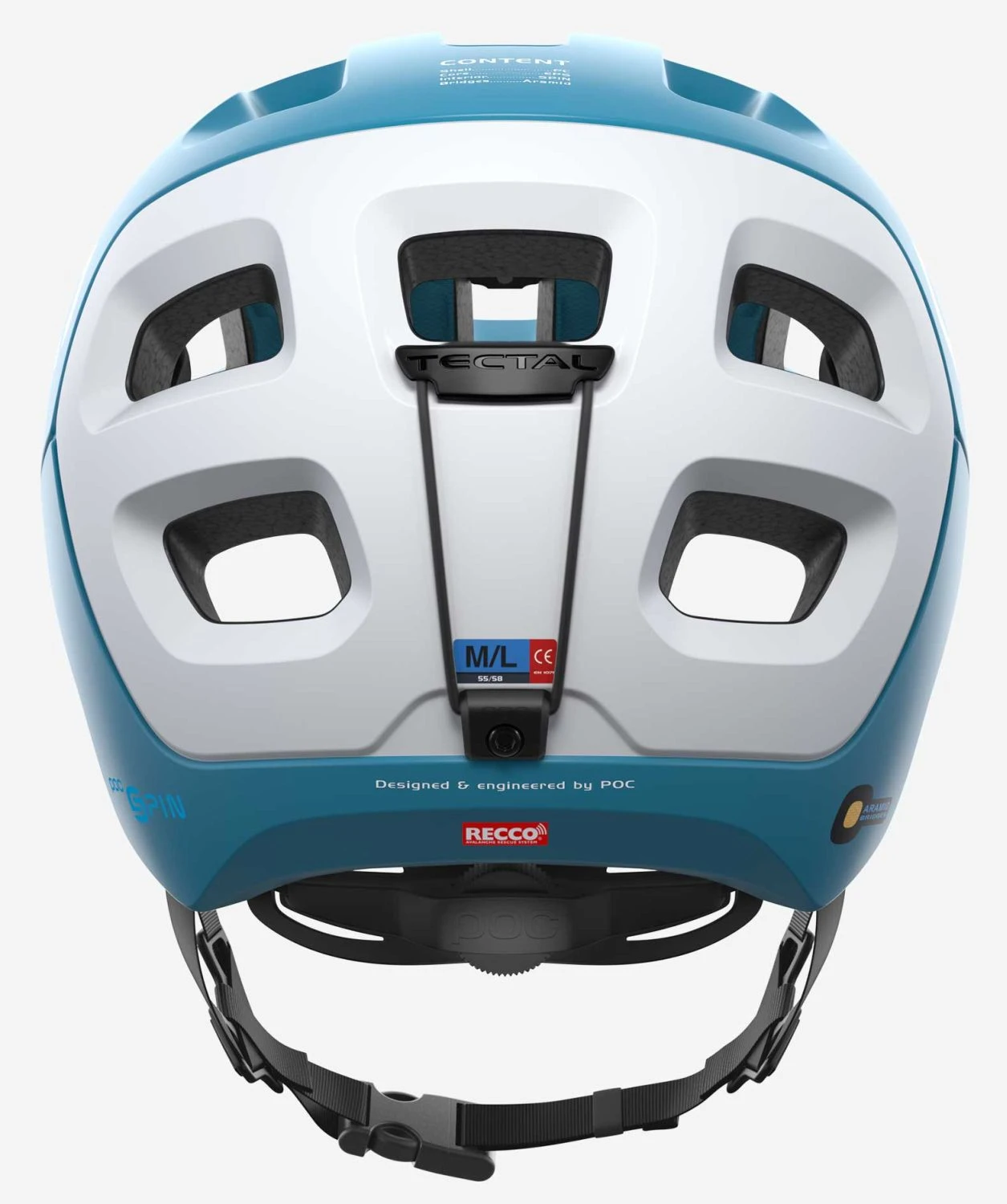 POC Tectal Race Spin Mountainbike-Helm - Basalt Blue/Hydrogen White Matt 6 POC Tectal Race Spin Mountainbike-Helm - Basalt Blue/Hydrogen White Matt – Bild 4