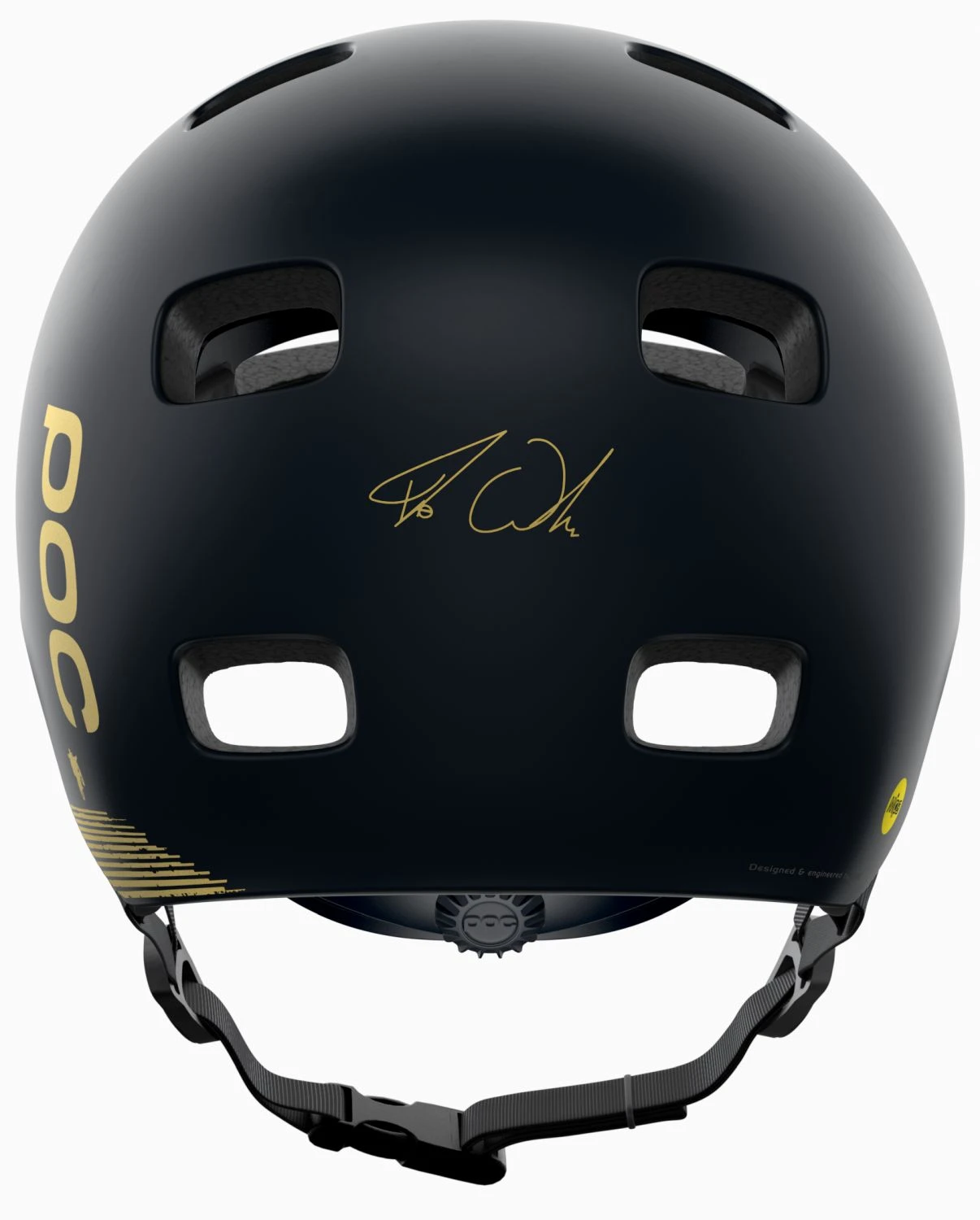 POC Crane MIPS Fabio Ed. Fahrradhelm - Uranium Black Matt / Gold 4 POC Crane MIPS Fabio Ed. Fahrradhelm - Uranium Black Matt / Gold – Bild 2