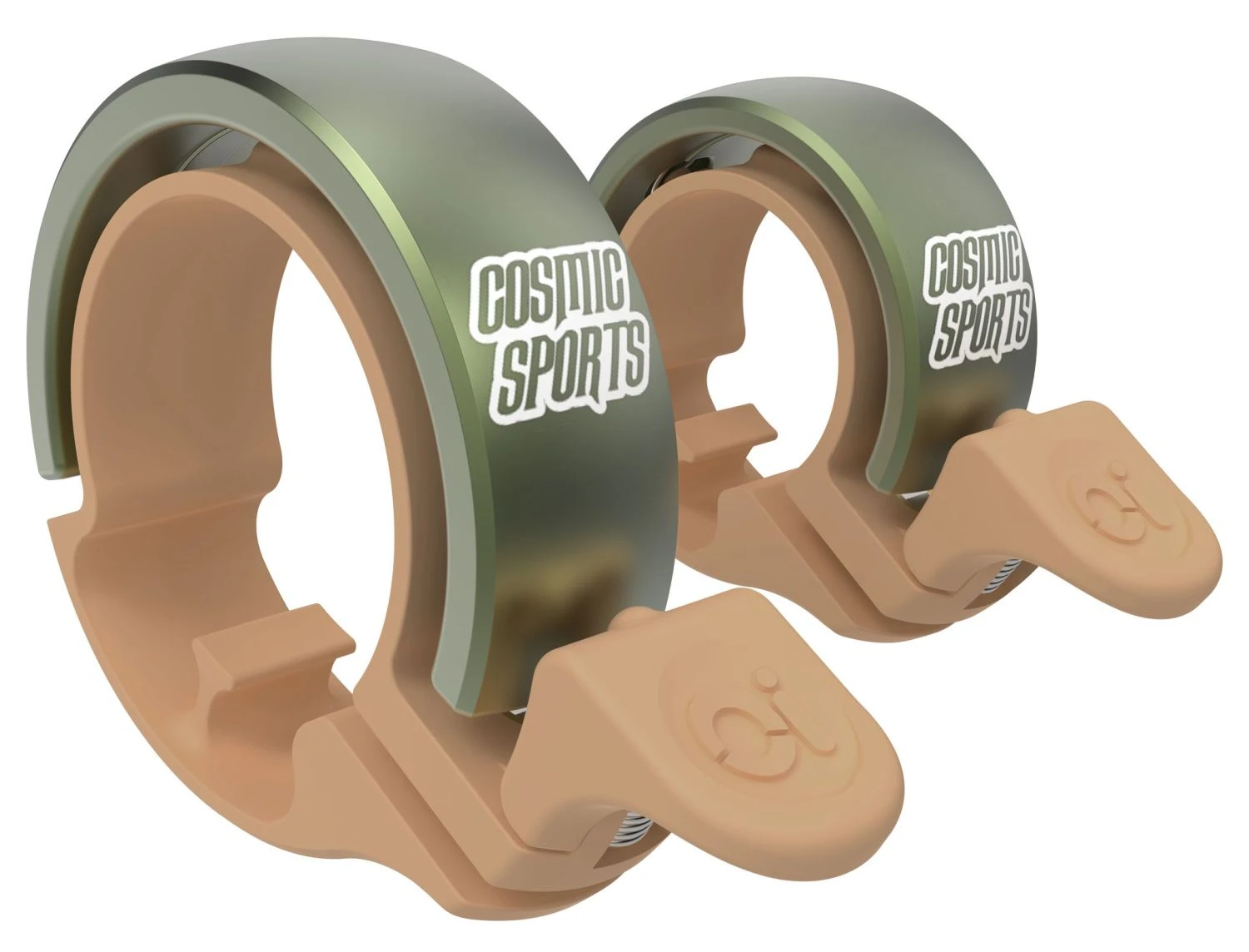 Knog Oi Classic Large Fahrradklingel, 23.8-31.8 Mm - Sand Brown/matte Desert Sage 3 Knog Oi Classic Large Fahrradklingel, 23.8-31.8 Mm - Sand Brown/matte Desert Sage