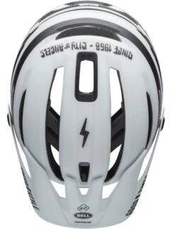 Bell SIXER Mips MTB Fahrradhelm - Mat White Black Fasthouse -Sportausrüstung 210179036 Bell Sixer MIPS mountain helmet fasthouse stripes matte white black top