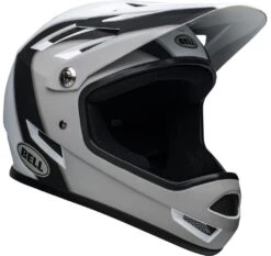 Bell Sanction BMX Downhill-Helm - Matte Black/white Presence -Sportausrüstung 210203025 bell sanction presence matte black white front right