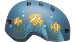 Bell Lil Ripper Kinder Fahrradhelm - Mat Gray/blue Fish -Sportausrüstung 210208009 bell lil ripper matte grey blue fish 1