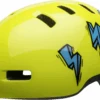 Bell Lil Ripper Kinder Fahrradhelm - Hi-viz/blue Bolt -Sportausrüstung 210208015 bell lil ripper youth helmet bolt gloss hi viz main
