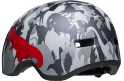 Bell Lil Ripper Kinder Fahrradhelm - Camosaurus -Sportausrüstung 210208027 bell lil ripper camosaurus matte gray silver back left