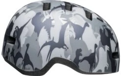 Bell Lil Ripper Kinder Fahrradhelm - Camosaurus -Sportausrüstung 210208027 bell lil ripper camosaurus matte gray silver right