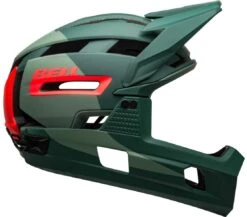 Bell Super Air R Spherical MIPS Downhill/BMX Race Helm- Mat/gloss Green/infrared -Sportausrüstung 210218010 Bell Super Air R Spherical matte gloss green infrared right