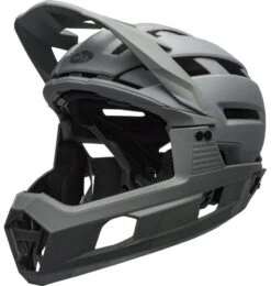 Bell Super Air R Spherical MIPS Downhill/BMX Race Helm- Mat/gloss Gray