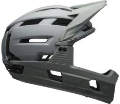 Bell Super Air R Spherical MIPS Downhill/BMX Race Helm- Mat/gloss Gray -Sportausrüstung 210218019 Bell Super Air R Spherical matte gloss grays right