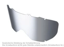 Ersatzglas Uvex Skibrille - Uvex Hurricane Super Pro/ltm Silver S3(73)