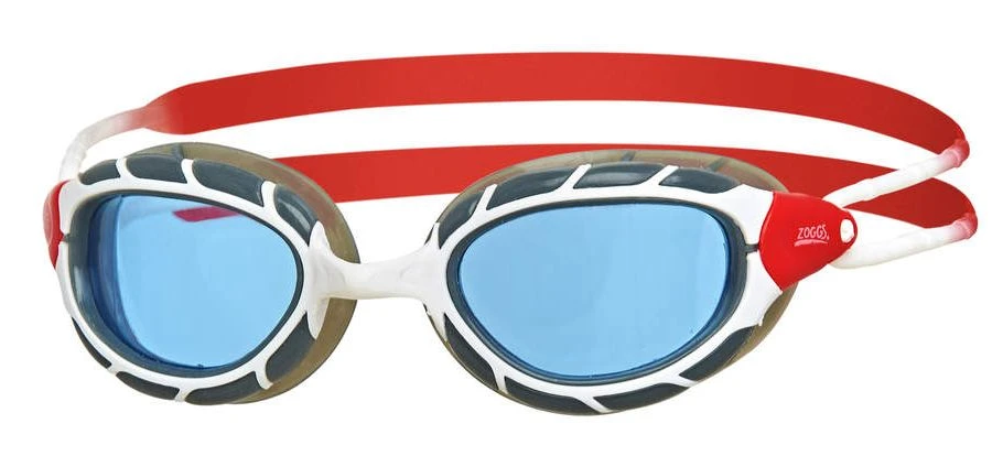 ZOGGS Predator Schwimmbrille - White Red / Tint Blue 3 ZOGGS Predator Schwimmbrille - White Red / Tint Blue