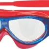 ZOGGS Phantom Kids Mask Schwimmbrille - Blue Red / Clear -Sportausrüstung 369986 Zoggs Phantom Kids Mask Kinderschwimmbrille blue red clear