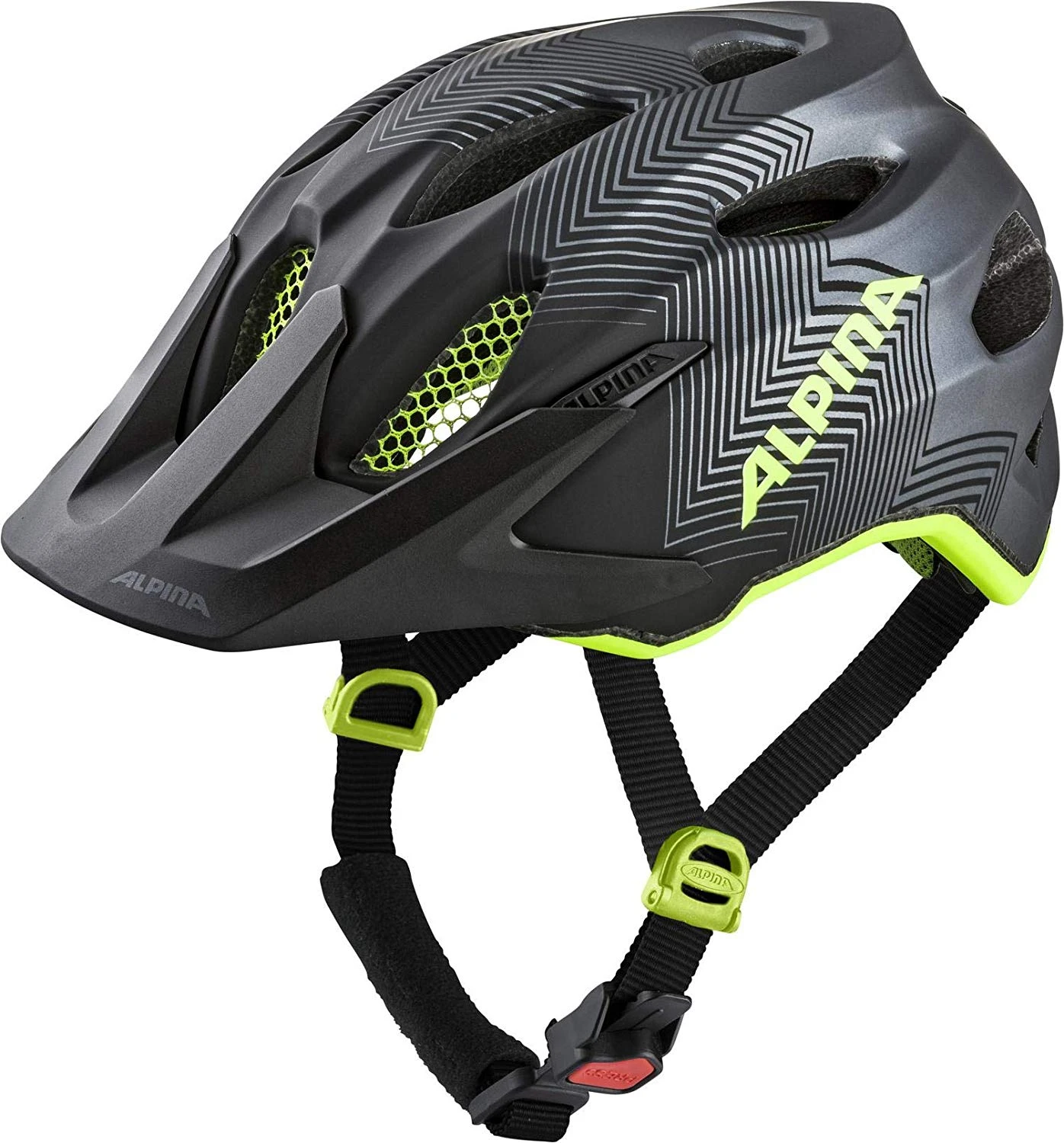 Alpina Carapax Jr. Fahrradhelm - Black Neon Yellow 3 Alpina Carapax Jr. Fahrradhelm - Black Neon Yellow