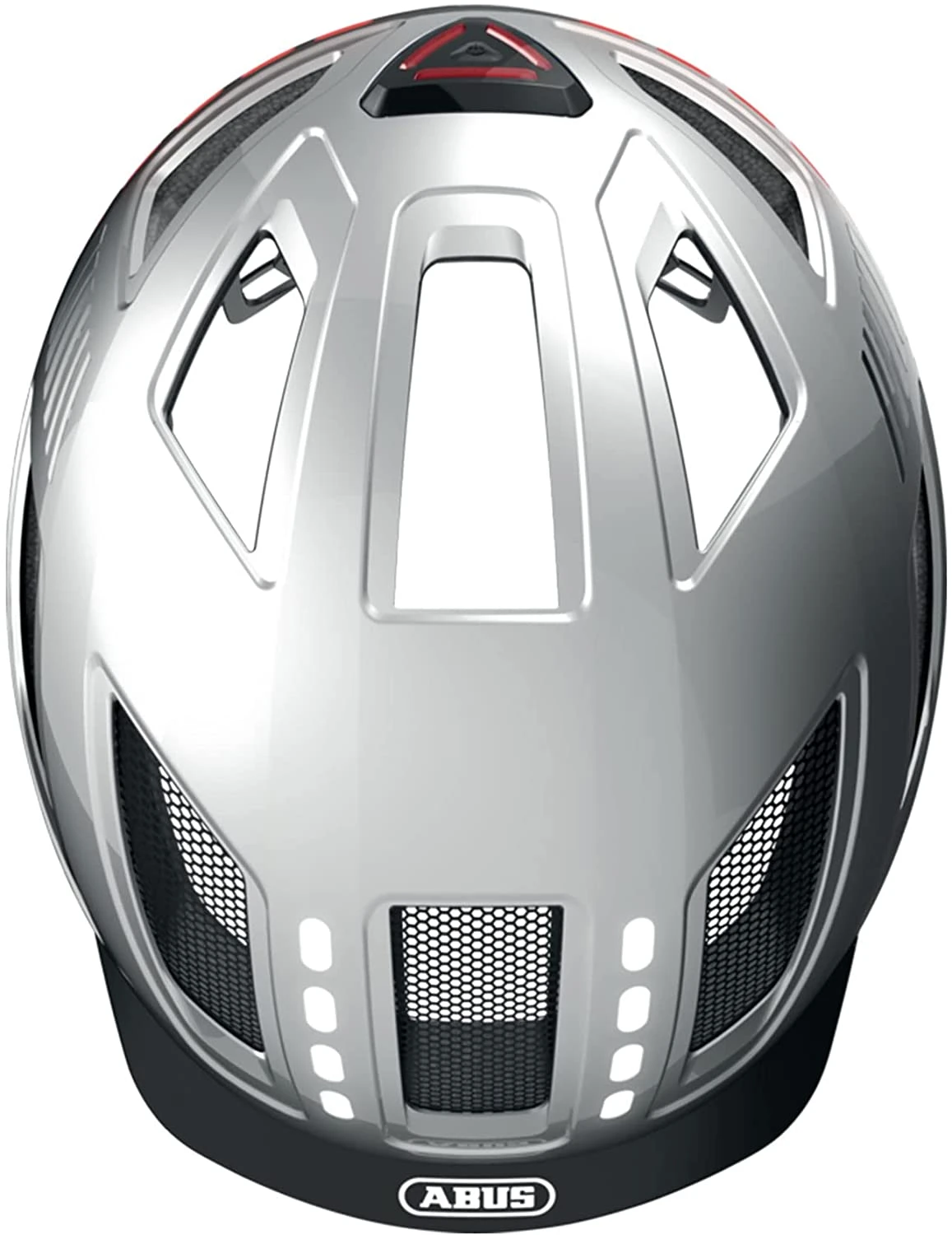 ABUS Hyban 2.0 LED Fahrradhelm - Signal Silver Shiny 6 ABUS Hyban 2.0 LED Fahrradhelm - Signal Silver Shiny – Bild 4