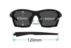 TIFOSI KILO Sportbrille-Crystal Smoke-Clarion Yellow -Sportausrüstung Abmessungen Tifosi Kilo 4