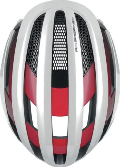 ABUS AirBreaker Rennradhelm - White-red 9 ABUS AirBreaker Rennradhelm - White-red -Sportausrüstung Abus Airbreaker Rennradhelm cycling helmet white red 4
