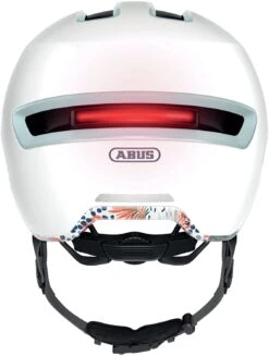 ABUS HUD-Y City- Fahrradhelm - Flower White Shiny -Sportausrüstung Abus Hud y city stadt fahrradhelm ebike helm flower white L 3