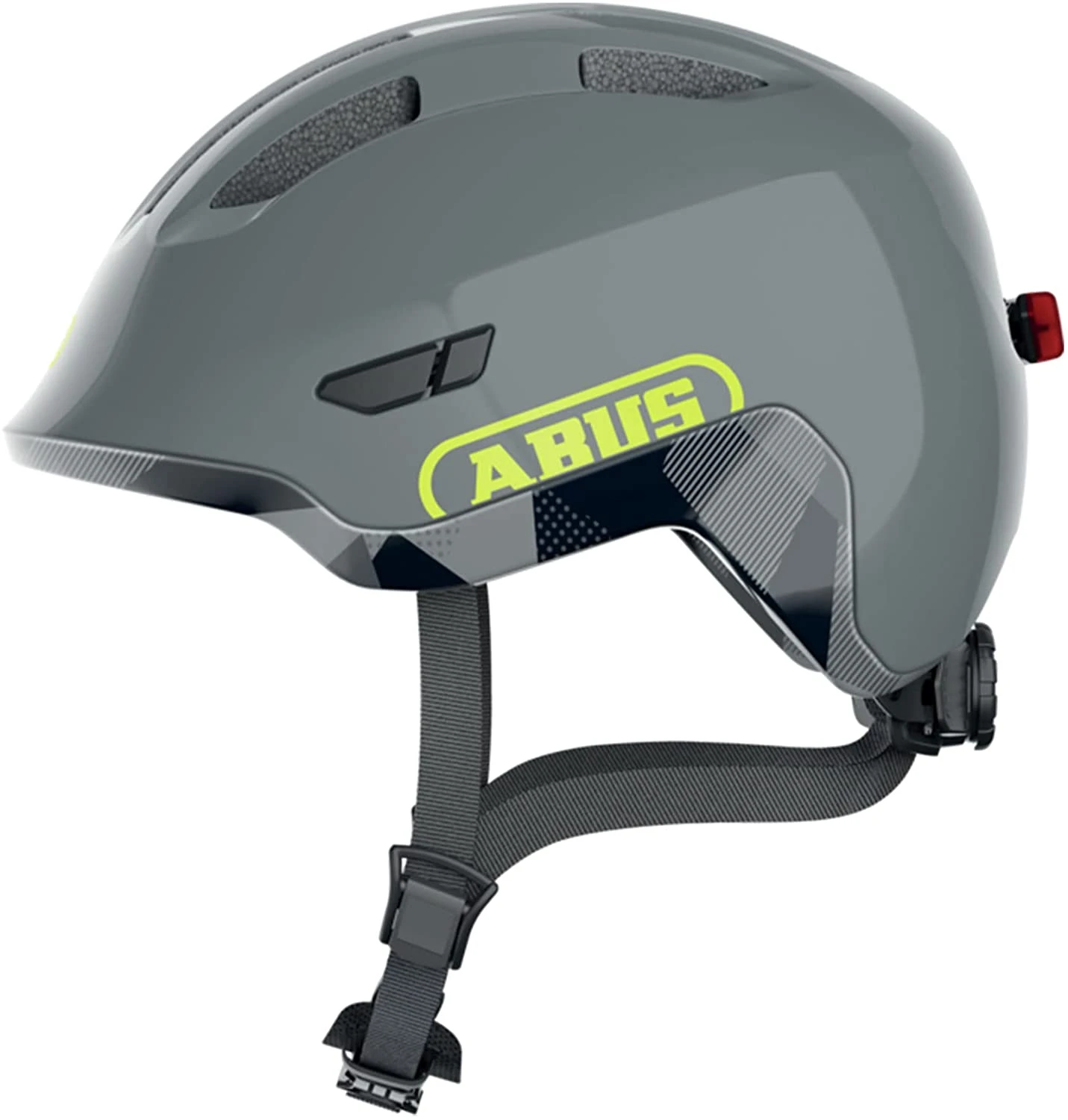 ABUS Smiley 3.0 ACE LED Kinder-Fahrradhelm - Shiny Grey 3 ABUS Smiley 3.0 ACE LED Kinder-Fahrradhelm - Shiny Grey