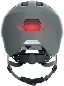 ABUS Smiley 3.0 ACE LED Kinder-Fahrradhelm - Shiny Grey 8 ABUS Smiley 3.0 ACE LED Kinder-Fahrradhelm - Shiny Grey -Sportausrüstung Abus Smiley 3 0 Ace kinder fahrradhelm shiny grey 3