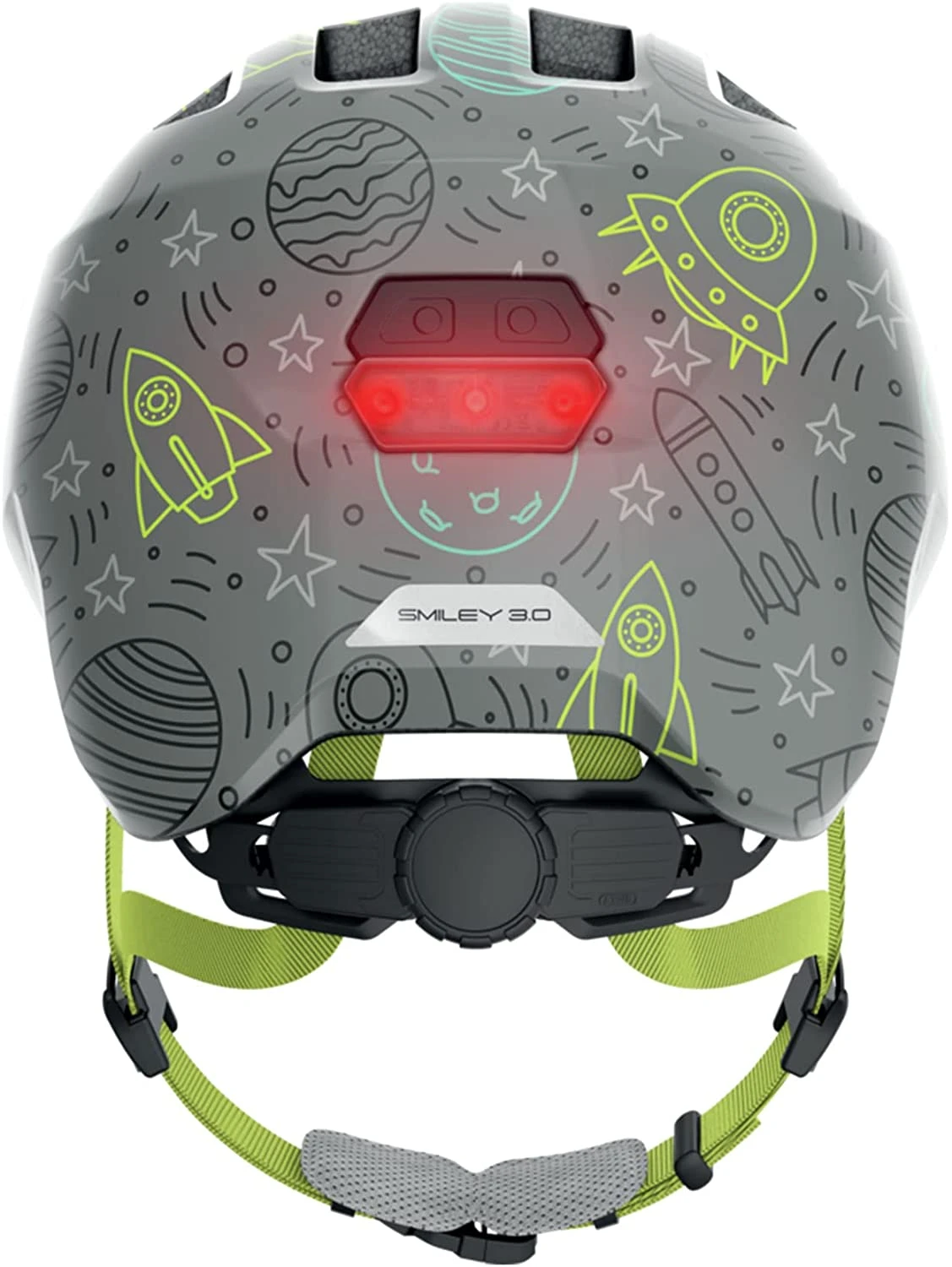 ABUS Smiley 3.0 LED Kinder-Fahrradhelm - Grey Space 5 ABUS Smiley 3.0 LED Kinder-Fahrradhelm - Grey Space – Bild 3