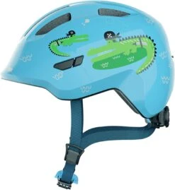 ABUS Smiley 3.0 Kinder-Fahrradhelm - Blue Croco Shiny