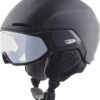 Alpina ALTO V Visier Skihelm - Black Mat -Sportausrüstung Alpina Alto V Visier Skihelm selbsttoenendes Visier photochromatic variomatik black mat 1