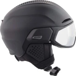 Alpina ALTO V Visier Skihelm - Black Mat -Sportausrüstung Alpina Alto V Visier Skihelm selbsttoenendes Visier photochromatic variomatik black mat 3