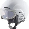 Alpina ALTO V Visier Skihelm - White Mat -Sportausrüstung Alpina Alto V Visier Skihelm selbsttoenendes Visier photochromatic variomatik white mat 1