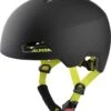 Alpina Hackney Skatehelm-Fahrradhelm - Black-neon Yellow Matt