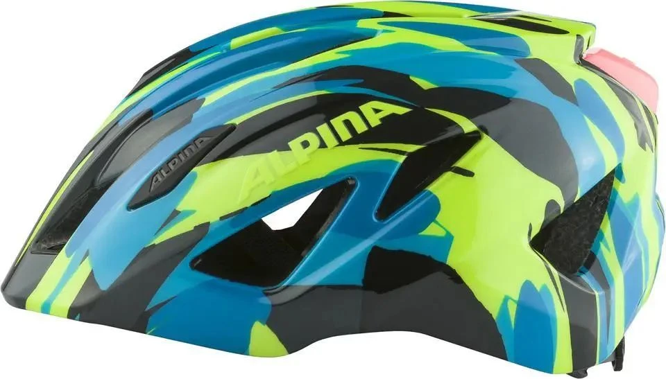 Alpina Pico Flash Kinder Fahrradhelm - Neon Blue Green Gloss (glänzend) 6 Alpina Pico Flash Kinder Fahrradhelm - Neon Blue Green Gloss (glänzend) – Bild 4