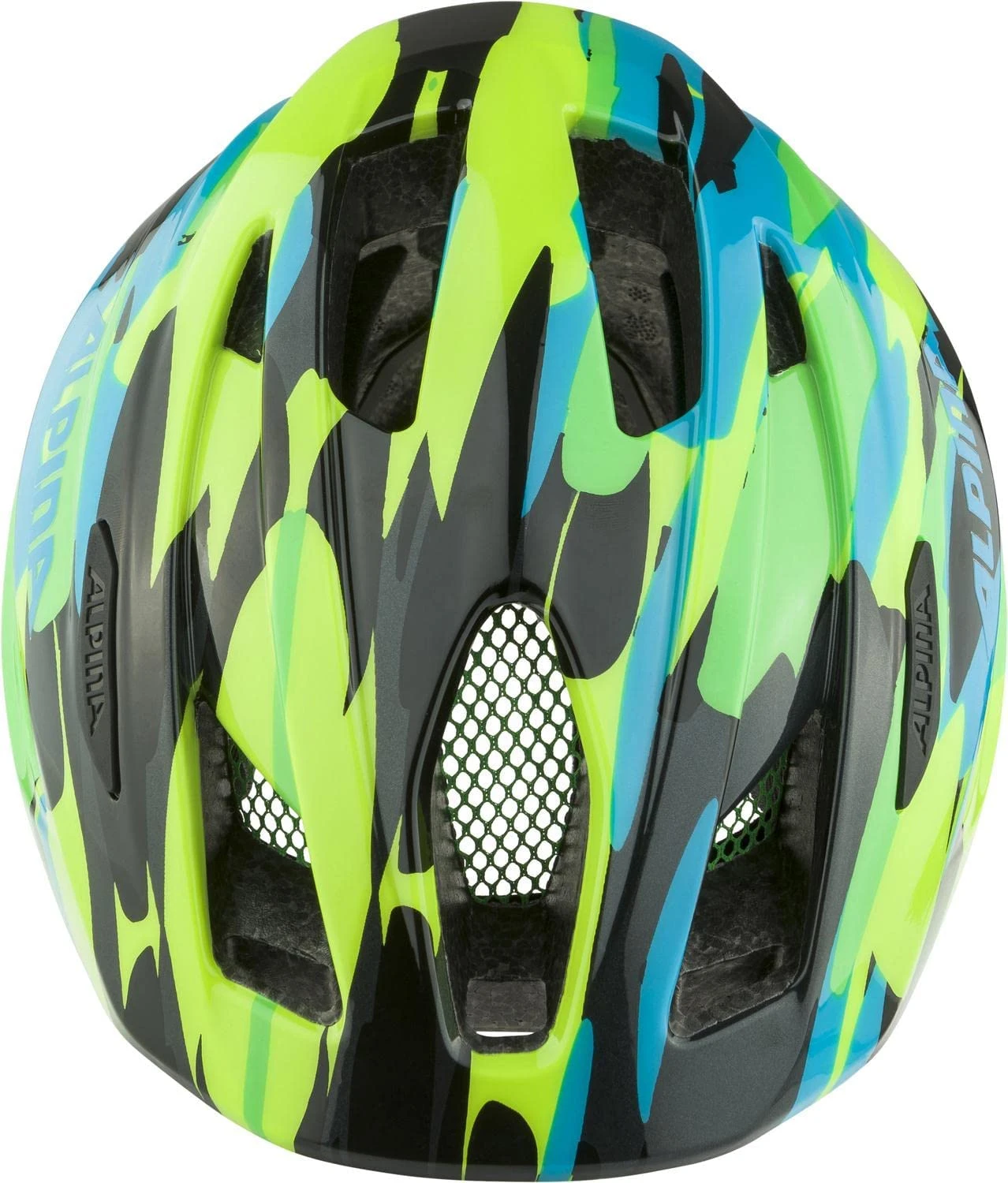 Alpina Pico Kinder Fahrradhelm - Neon Green-blue-gloss (glänzend) 6 Alpina Pico Kinder Fahrradhelm - Neon Green-blue-gloss (glänzend) – Bild 4