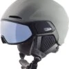 Alpina ALTO Q-LITE Visier Skihelm - Moon-grey Mat -Sportausrüstung Alpina Visierskihelm alto q lite moon grey mat 1