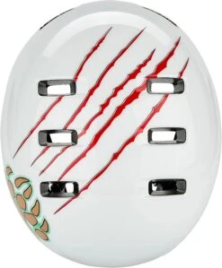 Bell Lil Ripper Kinder Fahrradhelm - Gloss White Grizzly -Sportausrüstung Bell Littly Ripper Kinderfahrradhelm gloss white grizzly 6