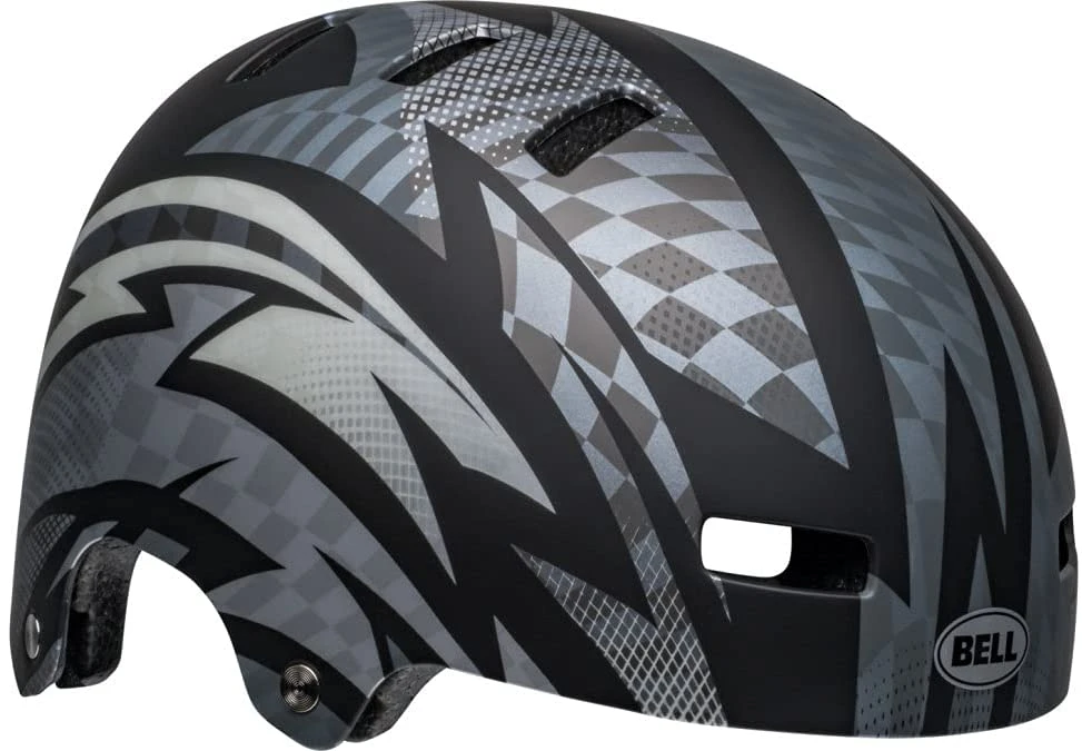 Bell Local Skaterhelm & Fahrradhelm-matte Black Grey Psycho 3 Bell Local Skaterhelm & Fahrradhelm-matte Black Grey Psycho
