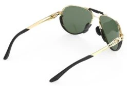 Rudy Project Skytrail Piloten-Sonnenbrille - Ligth Gold Shiny / Green -Sportausrüstung ML380105 0000 40 Rudy Project Skytrail Pilotenbrille Sonnenbrille light gold shiny green