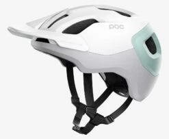 POC Axion Spin MTB-Fahrradhelm-Helm - Hydrogen White/Apophyllite Green Matt