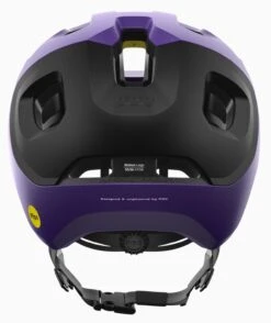 POC Axion Race MIPS MTB-Fahrradhelm-Helm - Sapphire Purple/Uranium Black Metallic/Matt -Sportausrüstung Poc Axion race mips MTB Bike Helm Fahrradhelm purple uranium black white 1