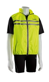 B-Lite Vest "Omega" Sicherheits- Lauf- Und Radweste - Signalgelb