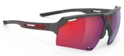 Rudy Project Deltabeat Sportbrille - Charcoal Matte- Multilaser Red