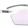 Rudy Project Magnus Sportbrille - White Gloss - ImpactX 2 Laser Purple -Sportausrüstung SP757569 0000 Rudy Project Magnus Sportbrille grosse breite gesichter white gloss photo chrom to laser purple 1