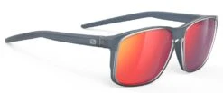 Rudy Project Overlap Sonnenbrille - Ice Blue Metal Matte / Multilaser Red