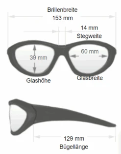 Überbrille Skipper 10.0 Polarisierend - Black Mat -Sportausrüstung Skipper 10 0 Abmessungen