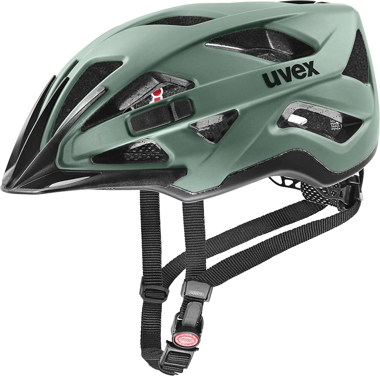 Uvex Active Cc Fahrradhelm - Moos Green Black Mat 3 Uvex Active Cc Fahrradhelm - Moos Green Black Mat