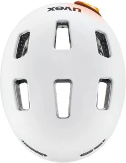 Uvex City 4 Fahrradhelm - White Skyfall Mat -Sportausrüstung uvex city 4 Fahrradhelm ebike Helm whote skyfall matt 5