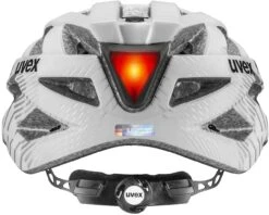 Uvex City I-vo Fahrradhelm - White Black Mat -Sportausrüstung uvex city i vo white black mat Fahrradhelm mit Ruecklicht 4
