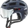 Uvex Finale Visor Vario Visier Fahrradhelm - Deep Space Mat -Sportausrüstung uvex finale visor V Visier Fahrradhelm helmet deep space mat 1