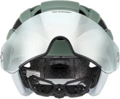 Uvex Finale Visor Vario Visier Fahrradhelm - Moss Green-cloud Matt -Sportausrüstung uvex finale visor v Fahrradhelm mit selbsttoenendem Visier moos green mat 3