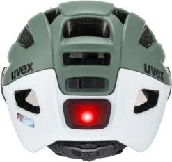Uvex Finale Visor Vario Visier Fahrradhelm - Moss Green-cloud Matt -Sportausrüstung uvex finale visor v Fahrradhelm mit selbsttoenendem Visier moos green mat 5