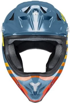 Uvex HLMT 10 Bike Full Face Helm - Blue Fire -Sportausrüstung uvex hlmt 10 bike donwhill mtb bmx helm 2 vorderansicht