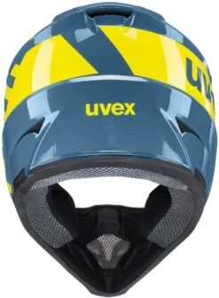 Uvex HLMT 10 Bike Full Face Helm - Blue Fire -Sportausrüstung uvex hlmt 10 bike donwhill mtb bmx helm 3 ansicht von hinten